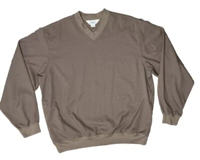 VINTAGE 90s LL Bean Windbreaker Golf Jacket Houndstooth Large Tall Pullover - Image 1 of 4