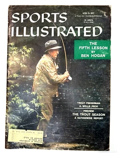 Sports Illustrated Featuring Ben Hogan Trout Fisherman April 8 1957 Edition - Picture 1 of 3