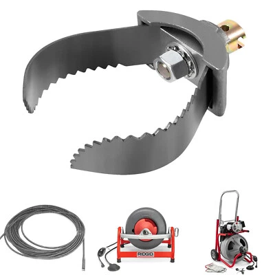 for Sewer Auger Drain Cleaner 3" Ridgid Style Double Cutter Sewer Cleaning 52822 - Image 1 of 4