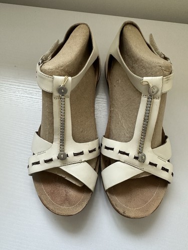 Sandali CLARKS IN PELLE BIANCA taglia 5D