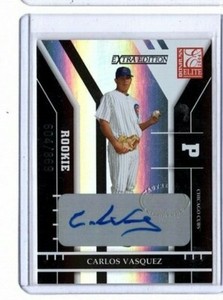 2004 Donruss Elite Extra Edition 604/869 Carlos Vasquez #226 Rookie Auto Cubs