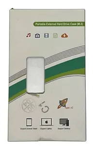 NEW Portable External Hard Drive Case (M.2) 1 TB - C1 Silver - Picture 1 of 4