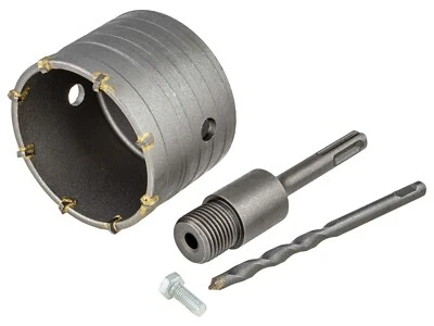 VORFAL Bohrkrone 80 mm Lochsäge SDS PLUS Dosenbohrer Ziegel Stein Marmor Betonbohrer