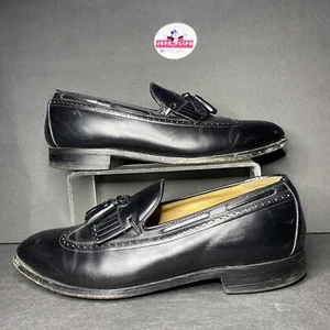 Johnston & Murphy Aristocraft Vintage Leather Tassel Loafers Men’s - Sz 10.5 E - Picture 1 of 10