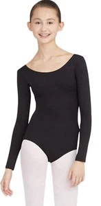 Capezio Women's Long Sleeve Leotard,Black,X-Small - Picture 1 of 1