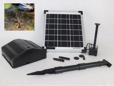 10 W Solarpumpe Filter Teichpumpe  Solar Garten Teich Pumpe Springbrunnen Teiche - Bild 1 von 4