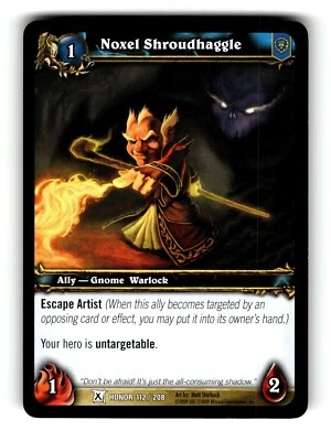 World of Warcraft TCG Fields of Honor Trading Card Noxel Shroudhaggle #112 C - Image 1 of 4