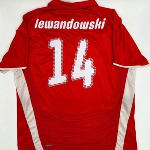 Lewandowski #14 Debut Poland 2008/2009 Away ORIGINAL Puma Soccer Jersey (XL) - Picture 1 of 8