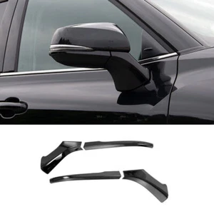 For Toyota Corolla Cross 2022-25 Bright black Door Rear View Mirror Strip Trim - Picture 1 of 7