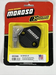 Placa de bloqueo de bomba de combustible Moroso 65396; Billet negro para BBC, Chrysler, Ford - Imagen 1 de 7