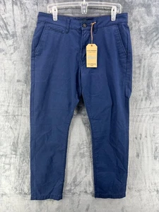 Lucky Brand Pants Men 34x30 410 Navy Blue Athletic Straight Stretch Casual Chino - Picture 1 of 19