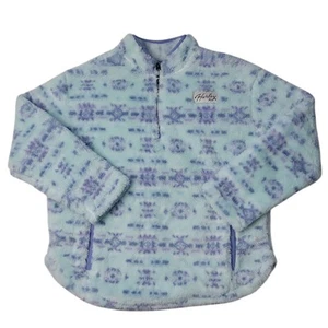 Hurley Girls Warm Sherpa Printed Quarter-Zip Jacket - Picture 1 of 2