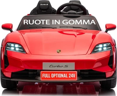 Porsche Taycan 24V Macchina Elettrica per Bambini 2 Posti Carico Massimo 60 Kg - Immagine 1 di 4