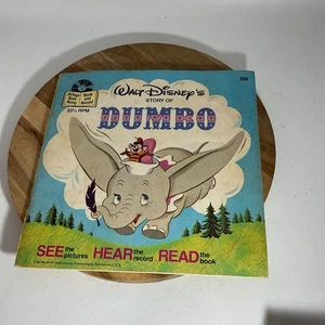 Walt Disney 1977 Dumbo Read-Along Book And Record (F) - Picture 1 of 9