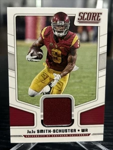 2018 Score #9 JuJu Smith-Schuster Collegiate Jersey Material Card. - Picture 1 of 6