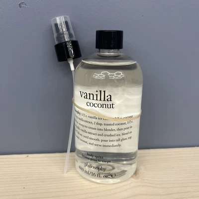 Philosophy Vanilla Coconut Body Spritz Fragrance Spray – 16 oz Sealed- With Pump - Image 1 of 3
