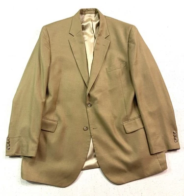 Jos A Bank 50L Tan Blazer Jacket Sport Suit Coat All Season Silk Wool Soft - Image 1 of 4