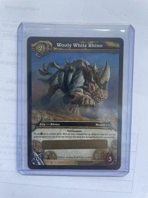 WoW TCG Loot Card – Wooly White Rhino – Unused/Unscratched - Bild 1 von 2