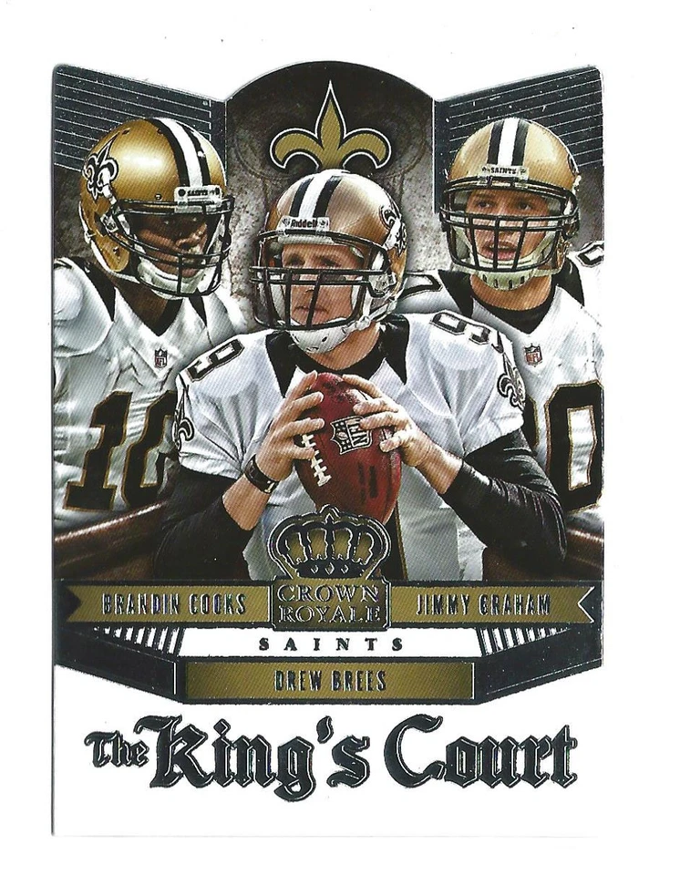 2014 Crown Royale The King's Court #KC20 B Cooks/Drew Brees/Jimmy Graham Saints - Image 1 of 1