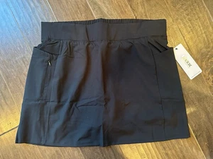 RBX Active Gr. L schwarz Skort Pull On Stretch Comfort Damen NEU. Kostenloser Versand - Bild 1 von 3