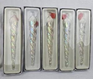 DEPT 56 11" groß Nordlichter Eiszapfen beleuchtet Steckornament 5er Set Neu - Bild 1 von 4