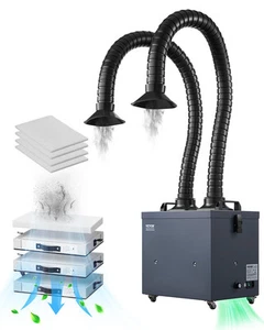 Solder Fume Extractor 275W Soldering Smoke Absorber & 4-Stage Filters - Picture 1 of 12