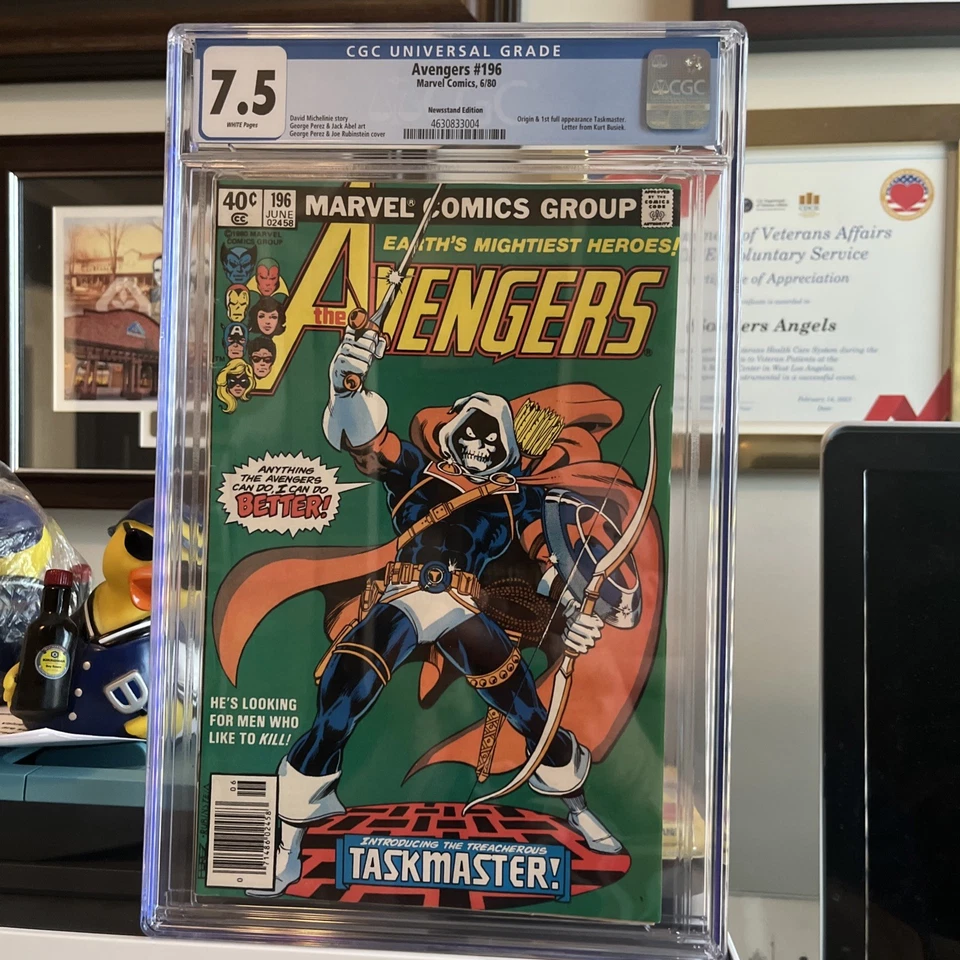 The Avengers # 196 CGC 7.5  1st & Origin Taskmaster NEWSSTAND THUNDERBOLTS - Image 1 of 2