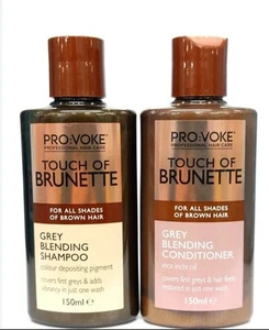 PRO:VOKE TOUCH OF BRUNETTE 1 x 150ml Shampoo & 1 x 150ml Conditioner Made In UK - Bild 1 von 5