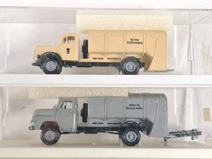 2x BREKINA Konvolut 1:87 LKW Müllabfuhr MAN Langhauber BSR OVP BOX - Bild 1 von 3