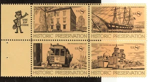 Scott 1440-1443 8¢ Historic Preservation MNH Free shipping in USA! - Picture 1 of 1