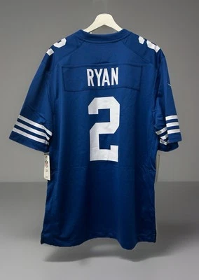 Camiseta Nike NFL Indianapolis Colts #2 Matt Ryan Throwback masculina nova com etiquetas tamanho XL - Imagem 1 de 4