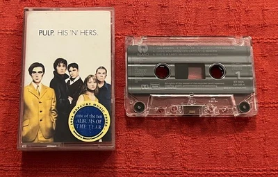 PULP - UK CHROME CASSETTE TAPE - HIS 'N' HERS - IN STICKERED CASE Foto 1 de 4