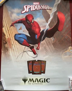 MTG Spider-Man Magic The Gathering Spiderman 18 x 24 FOIL Promo Poster - Picture 1 of 1