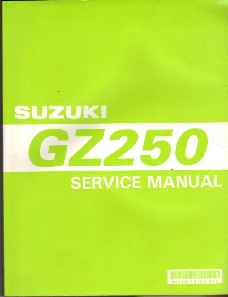 SUZUKI GZ250 MARAUDER,GZ250 X 1999 ON ORIGINAL FACTORY WORKSHOP MANUAL - Image 1 of 1