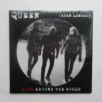 Queen + Adam Lambert 'Live Around The World' Picture Disc Double Vinyl LP Album - Image 1 of 4