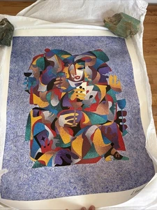 Anatole Krasnyansky Seriolithographie TO BE OR NOT TO BE Maskerade 22x18" signiert - Bild 1 von 6