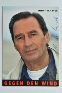 Henry van Lyck - Gegen den Wind - original Autogramm -  - ca. 15x10cm - Autogram - Bild 1 von 1