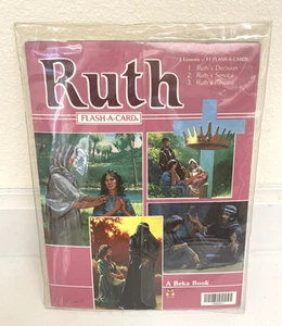 Vintage A Beka Book Ruth Flash-A-Card Teachers Guide Protective Sleeve Mint - Picture 1 of 7