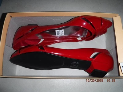 FIONI SIZE 12 RED JACEY WOMEN'S HIGH HEEL SHOES w/PEEP TOE ITEM #56734-04 NEW! - Image 1 of 4
