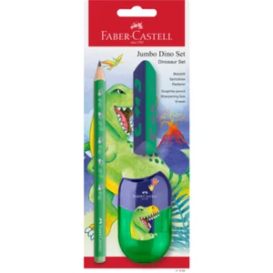 FABER CASTELL Set Jumbo Dino Set Bleistift Radierer Anspitzer 111529 - Bild 1 von 1