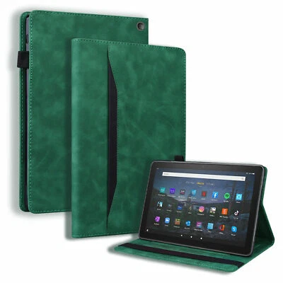 Funda protectora de cuero con soporte a prueba de golpes 10.1 para Amazon Fire HD10/HD10 Plus 2021 Foto 1 de 4