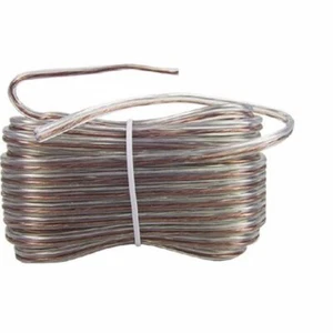 18 Gauge Speaker Wire 25 ft Long Polarized Heavy Duty Clear Oxygen Free Copper - Picture 1 of 2