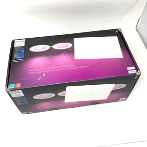 4 Pack Philips Hue White and Color Ambiance 5-6" High Lumen Recessed Downlight - Picture 1 of 18