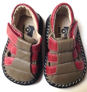 See Kai Run Sandals Hard Sole Shoes Size 3 Boys Slip On - Picture 1 of 3
