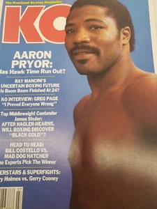 KO - The Knockout Boxing Magazine- Newsstand, No Label 1985, D. Curry Pinup Incl - Picture 1 of 7