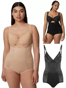 Ex M&S Body Define Firm Control Wear Your Own Bra Bodysuit Corselette - Picture 1 of 12