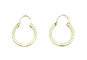 Creolen Ohrringe - 585er Gelbgold - Eckig - ca. 16 x 1,5mm / 1,8g - Bild 1 von 4