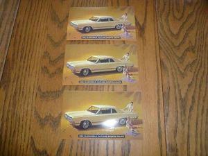 Oldsmobile 1965 3 postales deportivas cupé - lote de 3 - vintage - Imagen 1 de 2