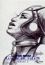 Star Wars Galactic Files Series 2 Sketch Card By Rhiannon Owens