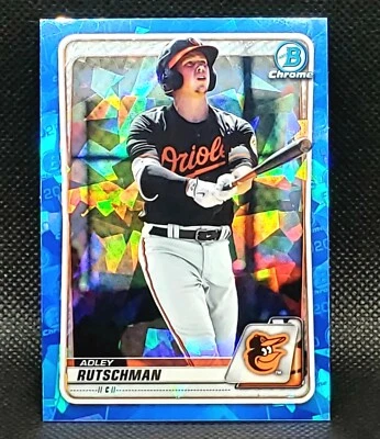 Adley Rutschman - 2020 Bowman Chrome Prospect Sapphire REFRACTOR  - Image 1 of 4